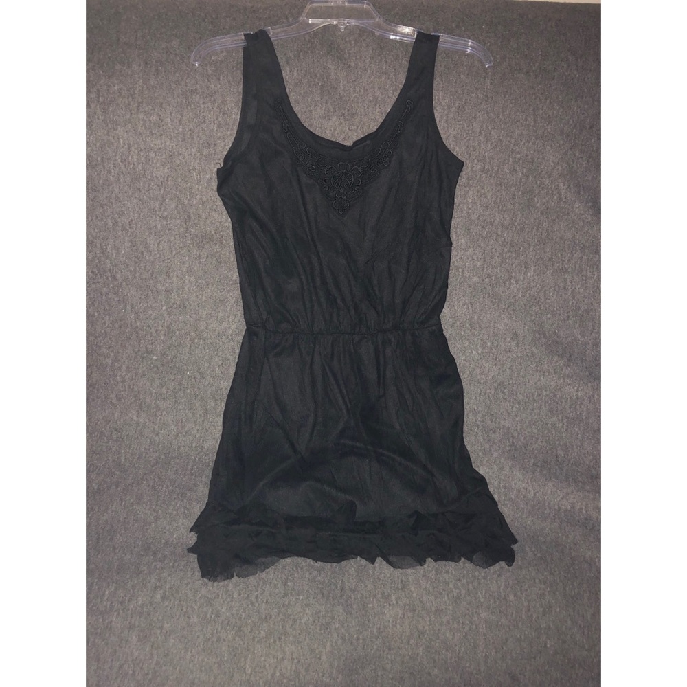 Black lace dress